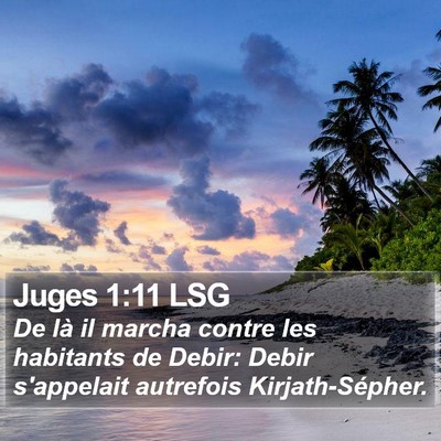 Juges 1:11 LSG Bible Verse Image