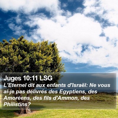 Juges 10:11 LSG Bible Verse Image