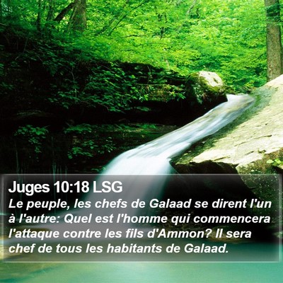 Juges 10:18 LSG Bible Verse Image