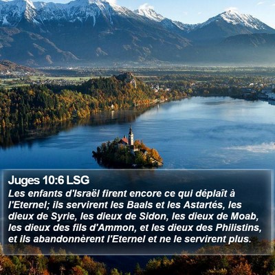 Juges 10:6 LSG Bible Verse Image