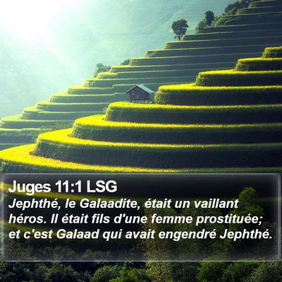 Juges 11:1 LSG Bible Verse Image