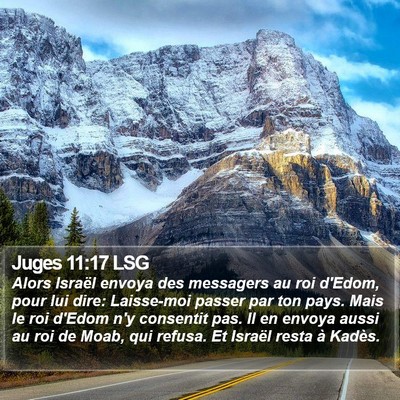 Juges 11:17 LSG Bible Verse Image