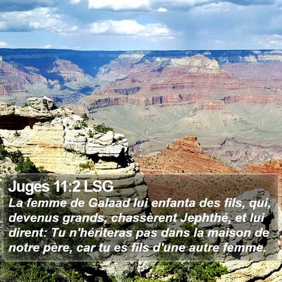 Juges 11:2 LSG Bible Verse Image