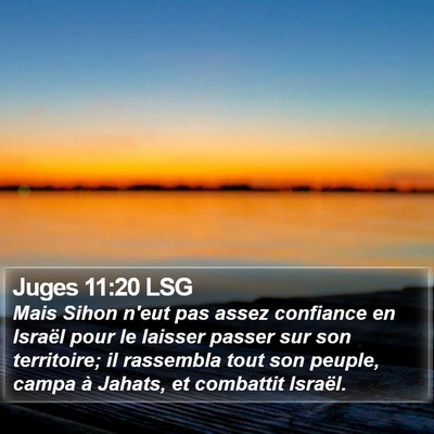 Juges 11:20 LSG Bible Verse Image
