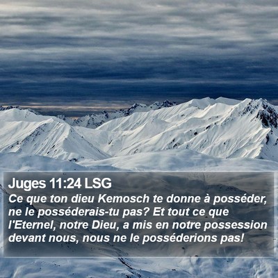 Juges 11:24 LSG Bible Verse Image