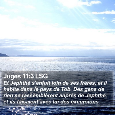Juges 11:3 LSG Bible Verse Image