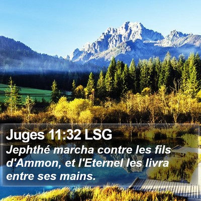 Juges 11:32 LSG Bible Verse Image