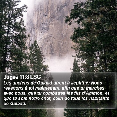 Juges 11:8 LSG Bible Verse Image