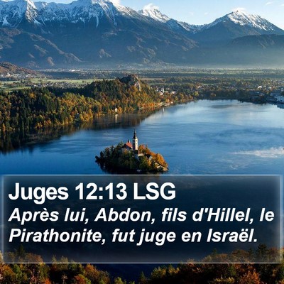 Juges 12:13 LSG Bible Verse Image