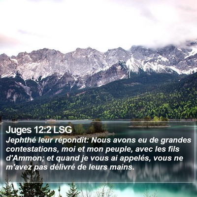 Juges 12:2 LSG Bible Verse Image