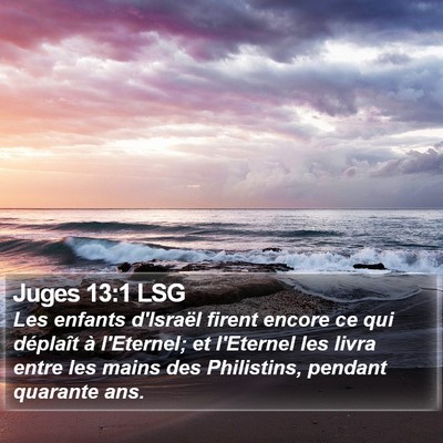 Juges 13:1 LSG Bible Verse Image