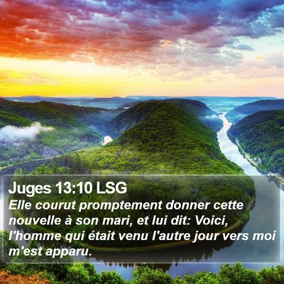 Juges 13:10 LSG Bible Verse Image
