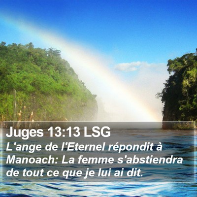 Juges 13:13 LSG Bible Verse Image