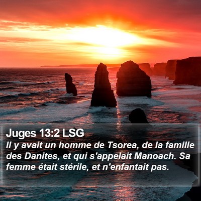 Juges 13:2 LSG Bible Verse Image