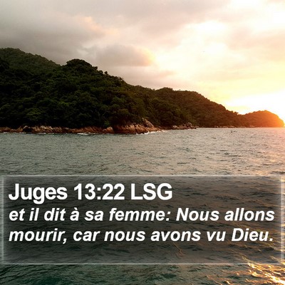 Juges 13:22 LSG Bible Verse Image