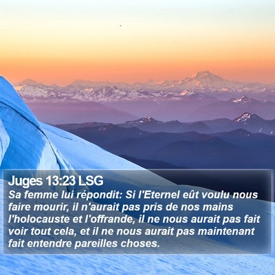 Juges 13:23 LSG Bible Verse Image