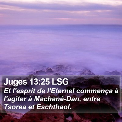 Juges 13:25 LSG Bible Verse Image