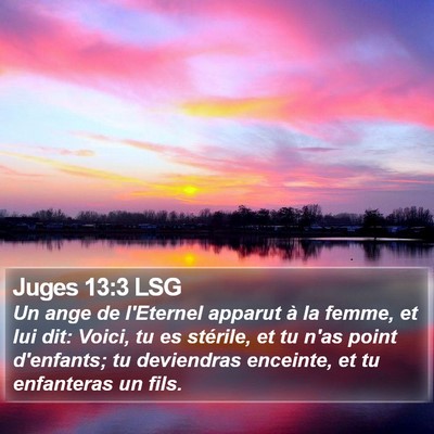 Juges 13:3 LSG Bible Verse Image