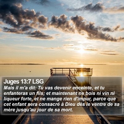 Juges 13:7 LSG Bible Verse Image