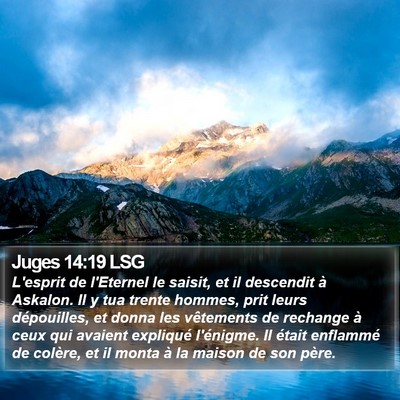 Juges 14:19 LSG Bible Verse Image