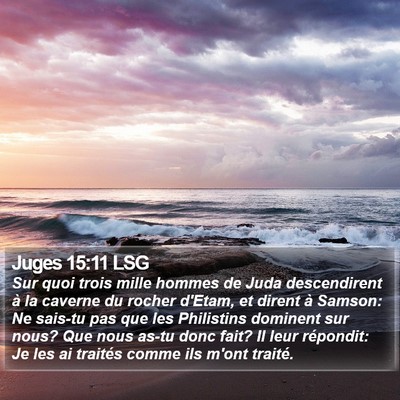 Juges 15:11 LSG Bible Verse Image