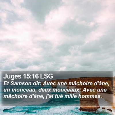 Juges 15:16 LSG Bible Verse Image