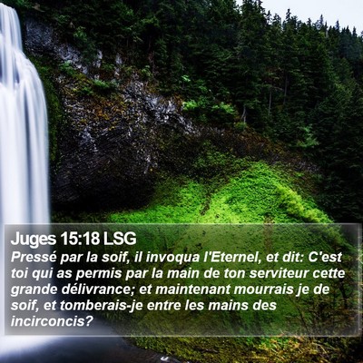 Juges 15:18 LSG Bible Verse Image