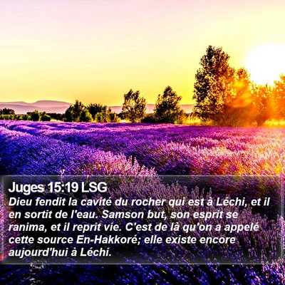 Juges 15:19 LSG Bible Verse Image