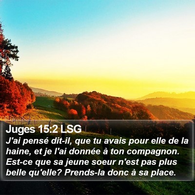 Juges 15:2 LSG Bible Verse Image