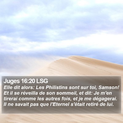 Juges 16:20 LSG Bible Verse Image