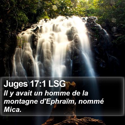 Juges 17:1 LSG Bible Verse Image