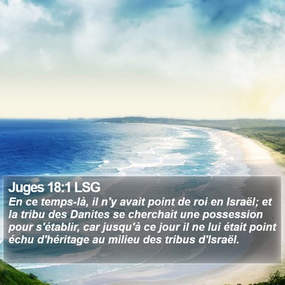 Juges 18:1 LSG Bible Verse Image