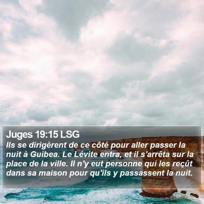 Juges 19:15 LSG Bible Verse Image