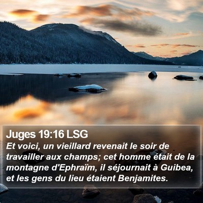 Juges 19:16 LSG Bible Verse Image