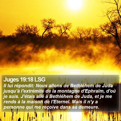 Juges 19:18 LSG Bible Verse Image
