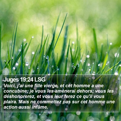 Juges 19:24 LSG Bible Verse Image