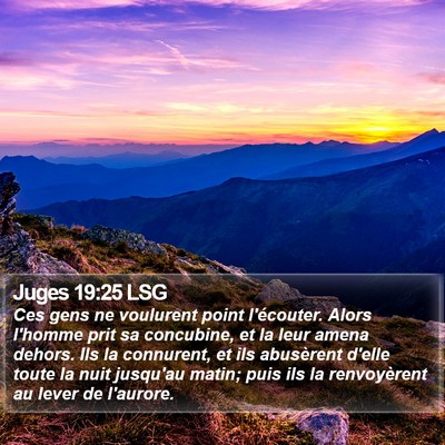 Juges 19:25 LSG Bible Verse Image