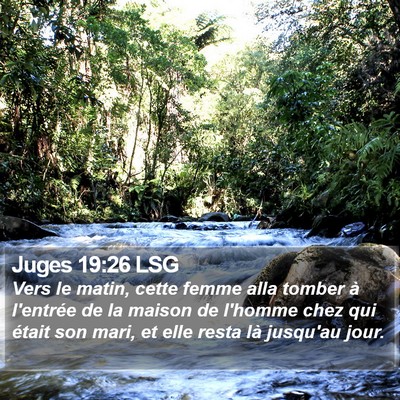 Juges 19:26 LSG Bible Verse Image