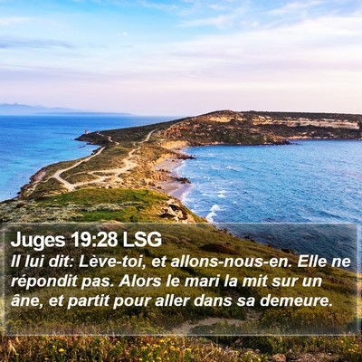 Juges 19:28 LSG Bible Verse Image