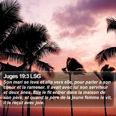Juges 19:3 LSG Bible Verse Image