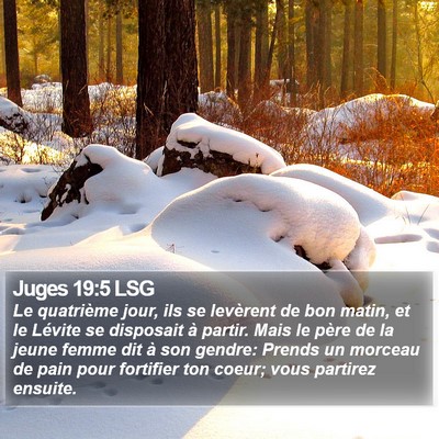 Juges 19:5 LSG Bible Verse Image