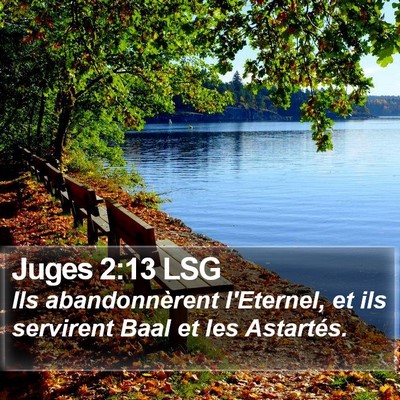 Juges 2:13 LSG Bible Verse Image