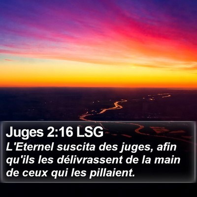 Juges 2:16 LSG Bible Verse Image
