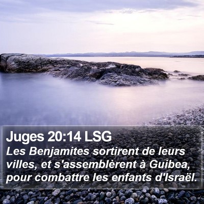 Juges 20:14 LSG Bible Verse Image