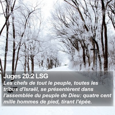 Juges 20:2 LSG Bible Verse Image