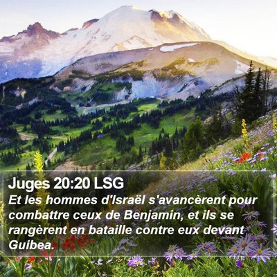 Juges 20:20 LSG Bible Verse Image