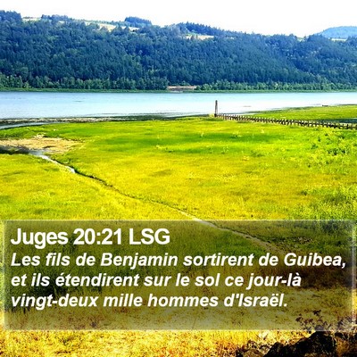 Juges 20:21 LSG Bible Verse Image