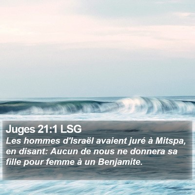 Juges 21:1 LSG Bible Verse Image