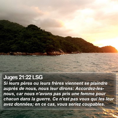 Juges 21:22 LSG Bible Verse Image