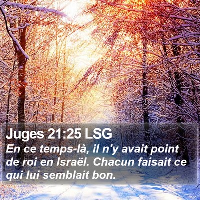 Juges 21:25 LSG Bible Verse Image